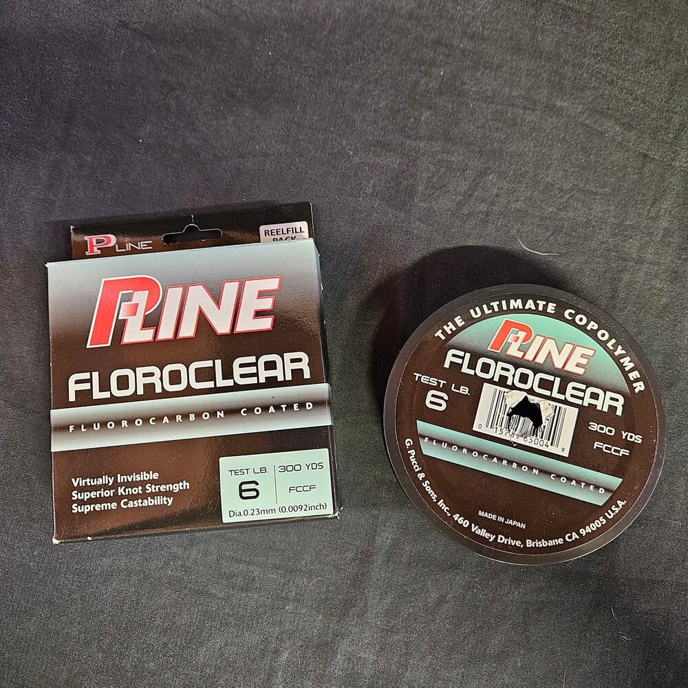 PLine Floroclear The Ultimate Copolymer Fishing Line‎ 6lb 300 Yards NIB